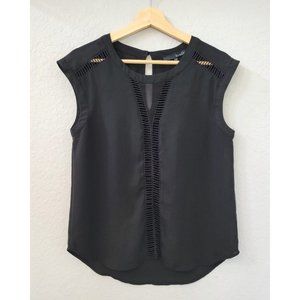 Ro & De Sleeveless Black Blouse